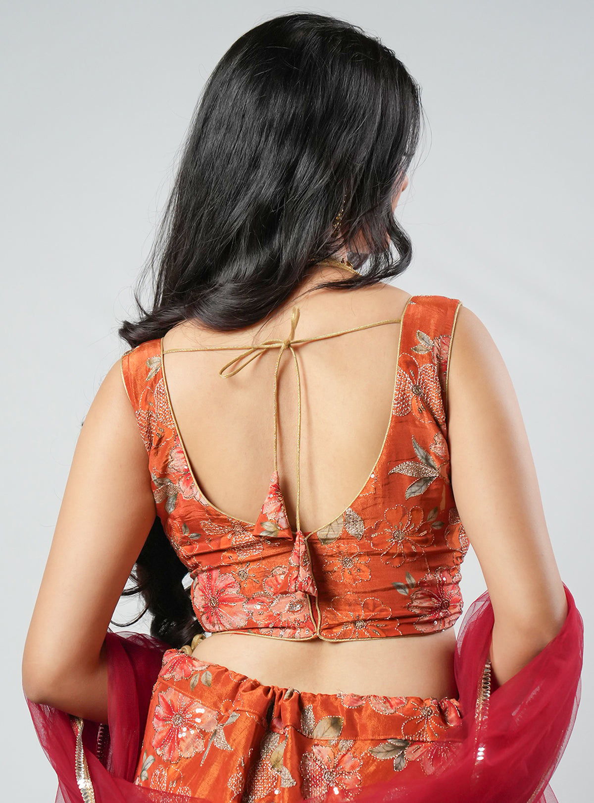 Bahara - Orange Blouse