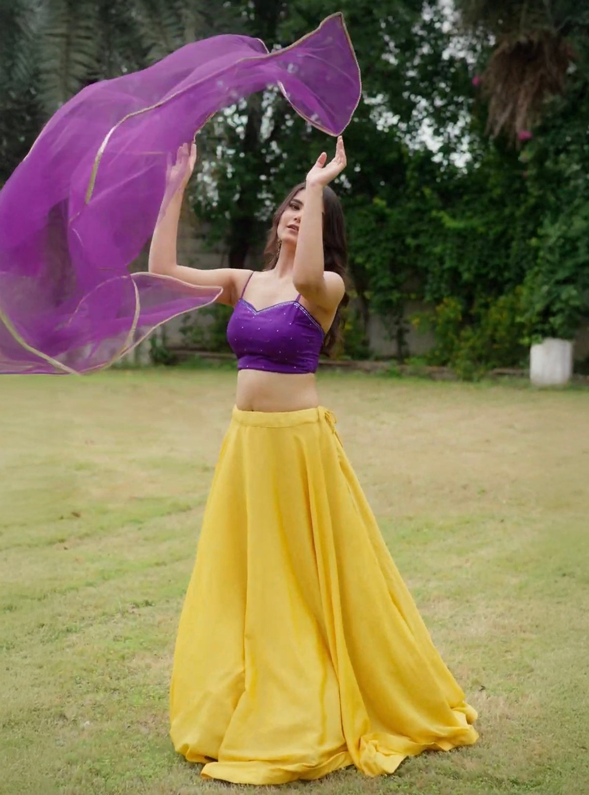 Aangan Skirt with Mastani Blouse & Dupatta Festive Combo