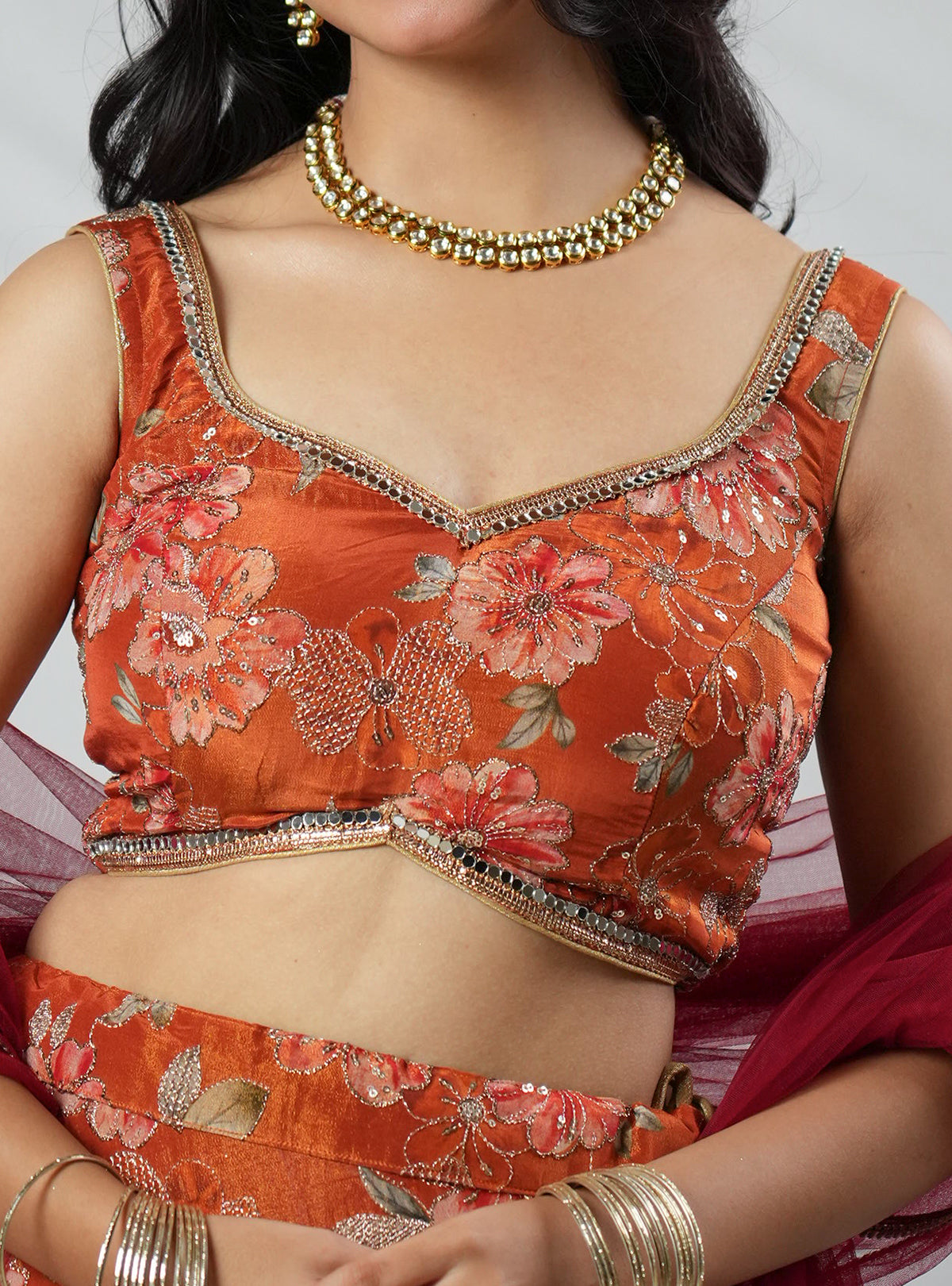 Bahara - Orange Blouse