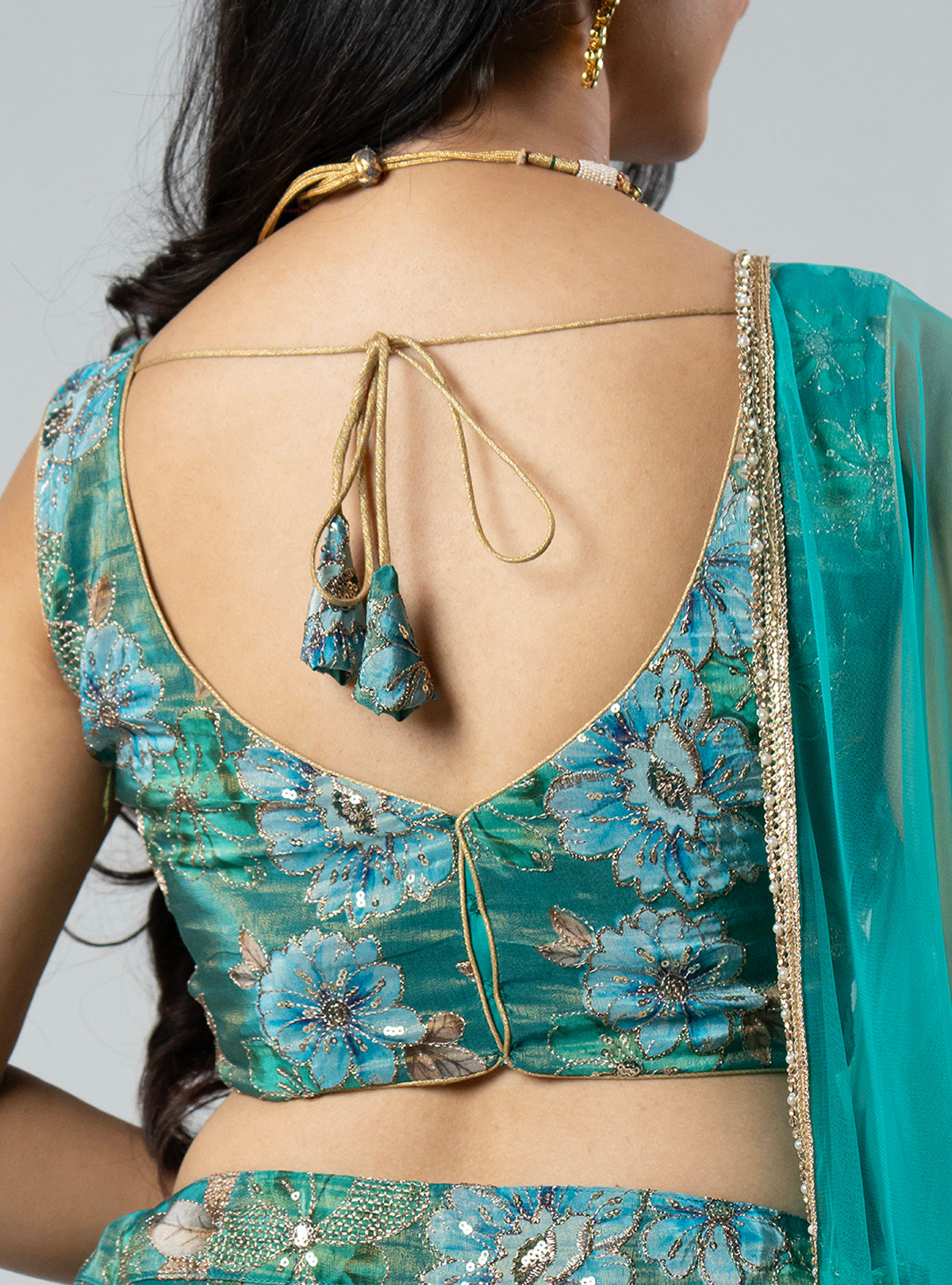 Bahara - Teal Blouse